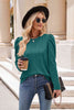 Round Neck Puff Sleeve Blouse