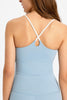 Crisscross Back Scoop Neck Sports Cami - BELLATRENDZ