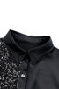 Sequin Button Front High-Low Shirt Dress - BELLATRENDZ