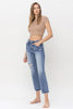 Lovervet Full Size Lena High Rise Crop Straight Jeans - BELLATRENDZ
