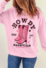 Cowboy Boots Graphic Dropped Shoulder Sweatshirt - BELLATRENDZ