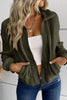 Zip-Up Sherpa Collared Neck Jacket with Pockets - BELLATRENDZ