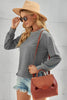 Side Slit Drop Shoulder Sweatshirt - BELLATRENDZ