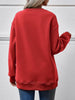 LIVE CHRISTMAS Drop Shoulder Round Neck Sweatshirt