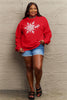 Simply Love Full Size Snowflake Graphic Sweatshirt