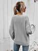 V-Neck Dropped Shoulder Sweater