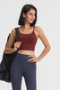 Feel Like Skin Scoop Neck Sports Cami - BELLATRENDZ