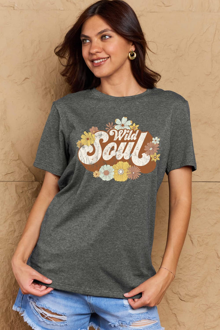 Simply Love Full Size WILD SOUL Graphic Cotton T-Shirt