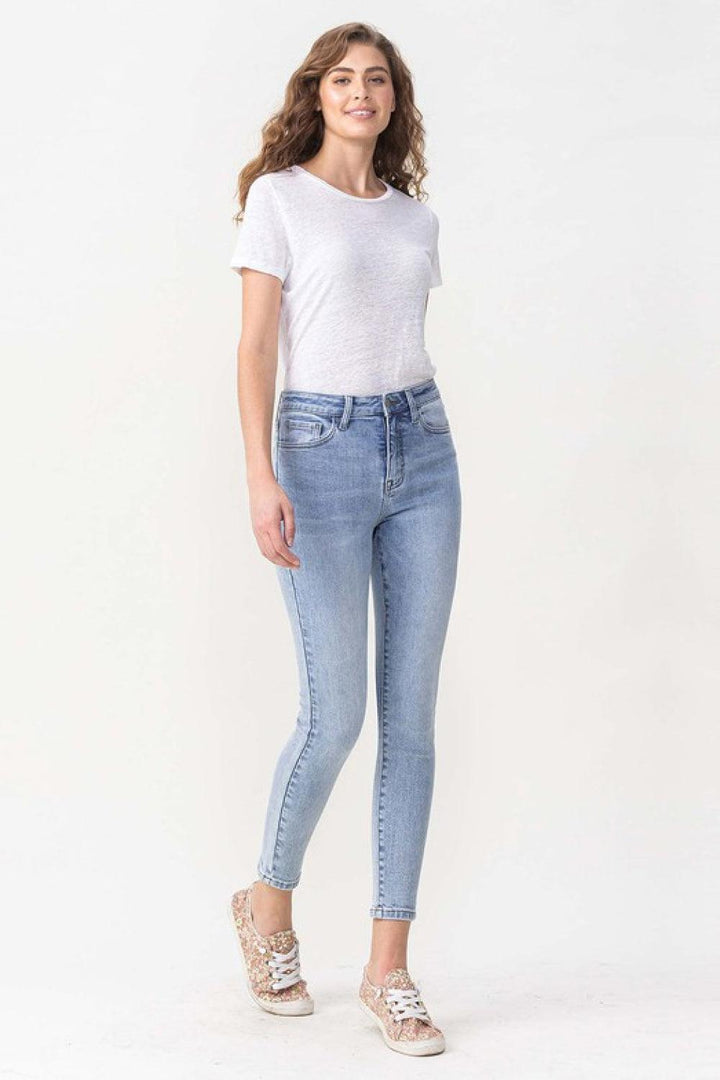 Lovervet Full Size Talia High Rise Crop Skinny Jeans - BELLATRENDZ