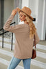 Decorative Button V-Neck Long Sleeve T-Shirt