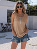 Half-Zip Round Neck Tank - BELLATRENDZ