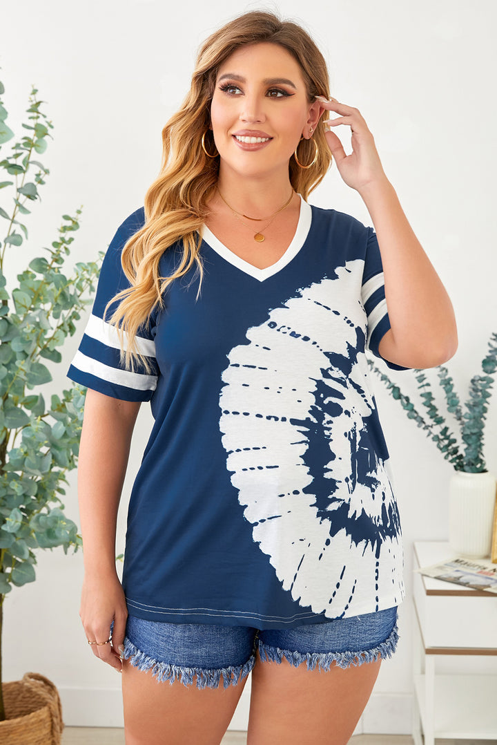 Plus Size V-Neck Tee Shirt