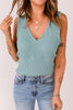 V-Neck Ribbed Top - BELLATRENDZ