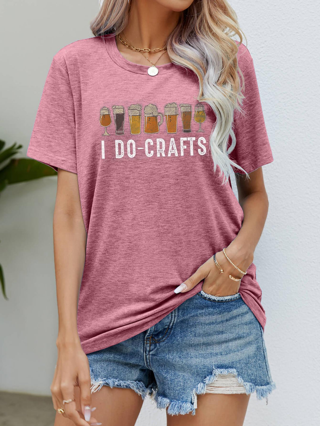 I DO CRAFTS Round Neck T-Shirt - BELLATRENDZ