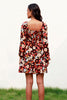 Floral Smocked Balloon Sleeve Tiered Dress