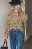 Animal Print V-Neck High-Low Blouse - BELLATRENDZ