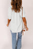 Smocked Frill Trim Flounce Sleeve Blouse - BELLATRENDZ