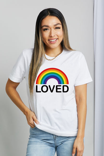 Simply Love LOVED Graphic Cotton T-Shirt